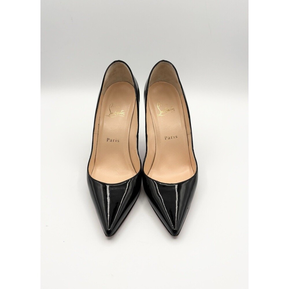 Christian Louboutin Black Patent Leather Stiletto Heels New Decoltissimo EU 38 - Picture 5 of 15